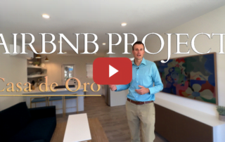 Man presenting Realtor Walkthroughs at Roto Flight Aerial Photography project for Casa de Oro Airbnb